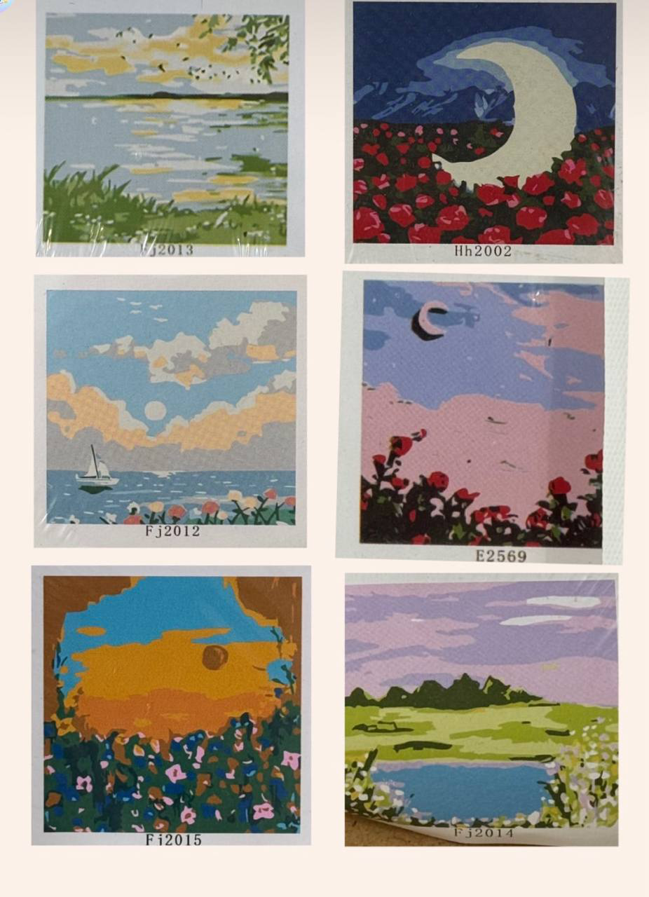 بوم رنگ آمیزی شماره دار 30*30